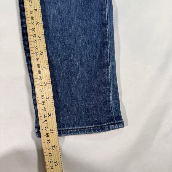 Paige Size 30 Skyline Ankle Peg Jeans Medium Wash Skinny LowRise Stretch - Picture 2 of 7